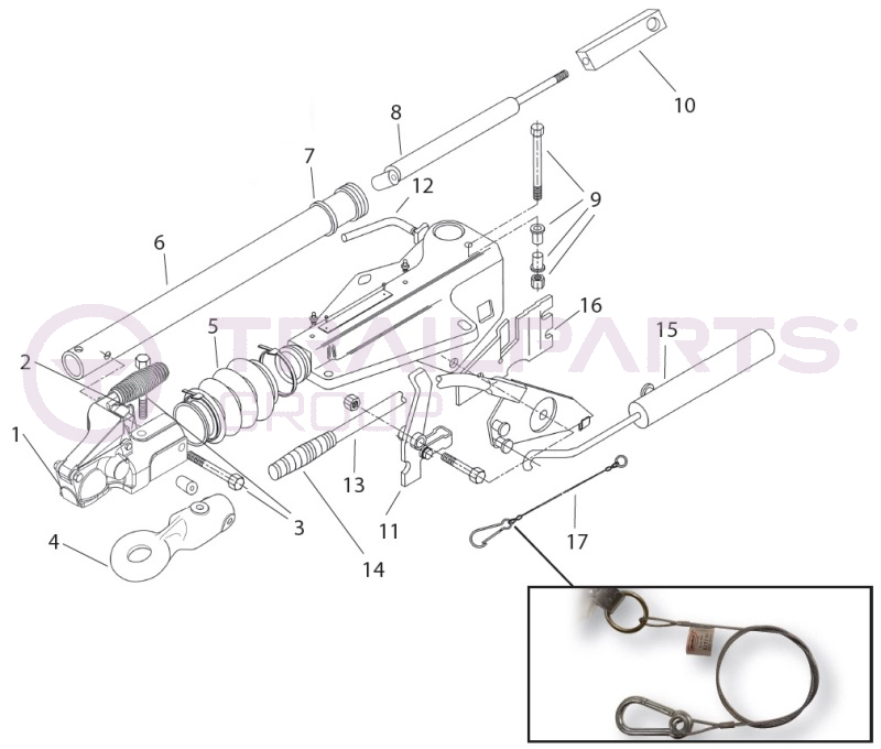 Bradley Doublelock EH09 Delta A-Frame Coupling Spares