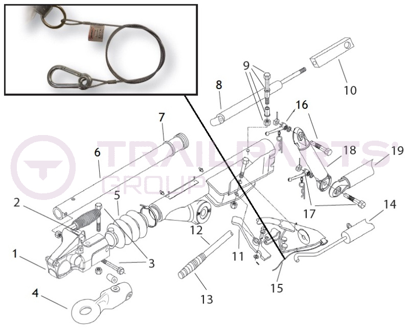 Bradley Doublelock HU8H Height Adjustable Coupling Spares