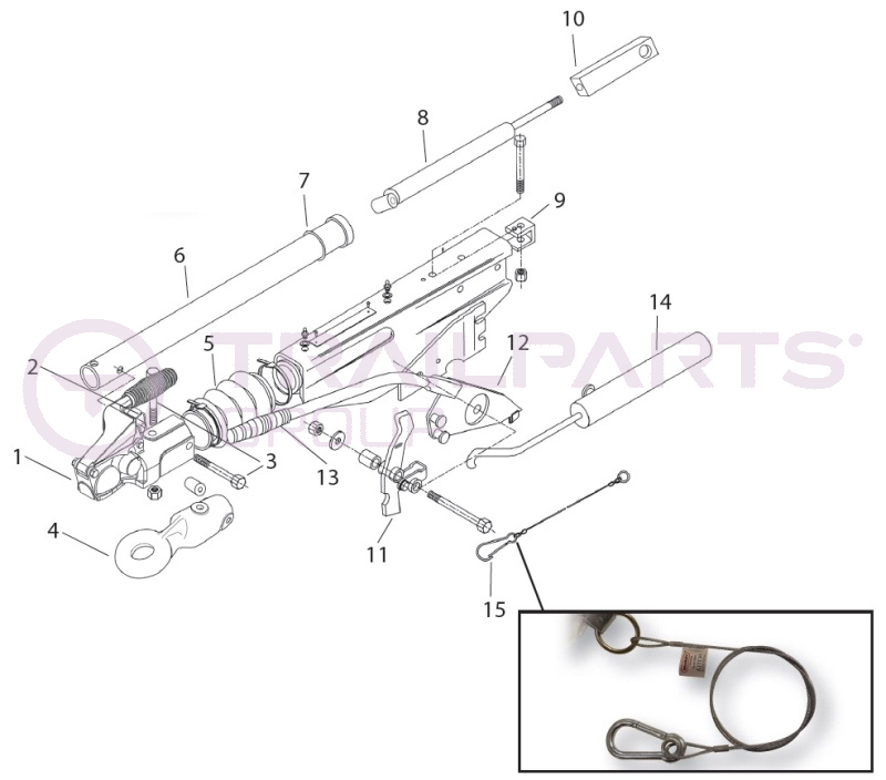 Bradley Doublelock 900S60/70 Square Tube Coupling Spares