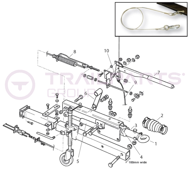 Meredith & Eyre 35CR Square Tube Coupling Spares